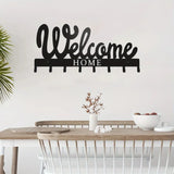 Multifunctional Iron Wall Hanging Cute Cat Key Rack Festive Atmosphere Cat Wall Rack Hook Household Key Coat Hanger Hook