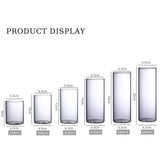 Hydroponics Plants Desktop Glass Planter Vase Glass Vase Transparent Cylinder Flower Vase Bedroom Desktop Home Decoration