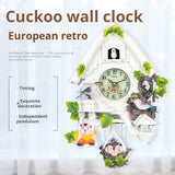 Cuckoo Clock Control Alarm for Kids Room European Style Electronic Silent Wall Clock Cuccu Watch  Living Room Home Decor