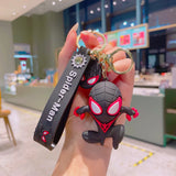 Disney Marvel Spider-Man Keychain Cartoon Comics Avengers Series Key Ring Pendant Ornaments Jewelry Gifts for Friends