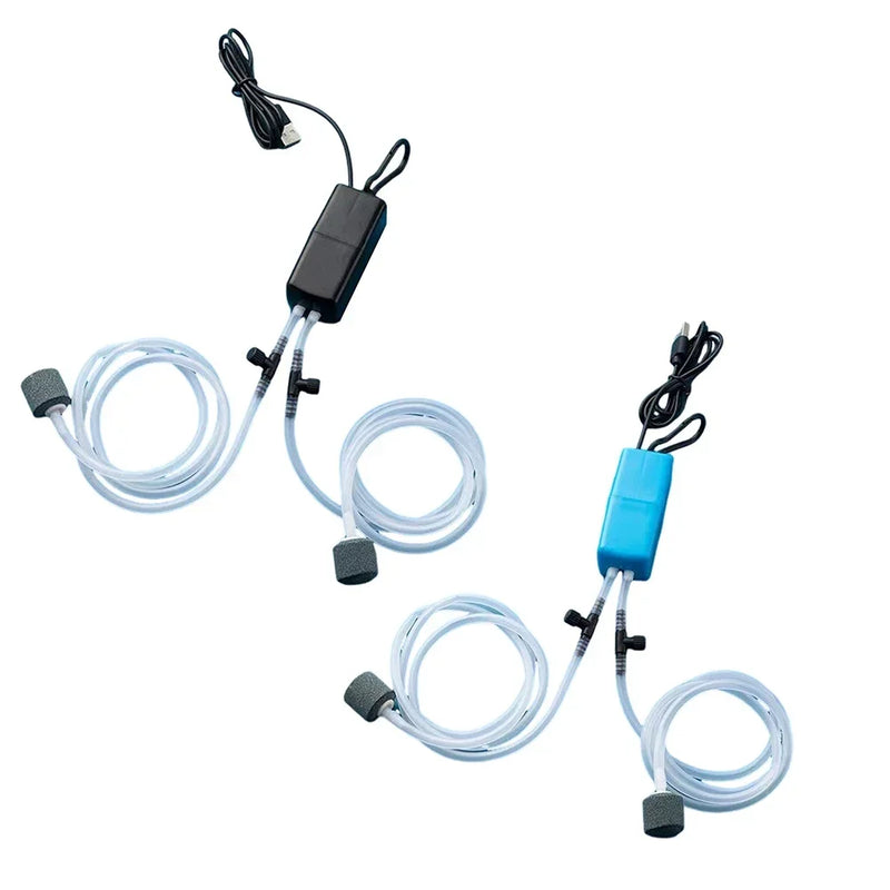 Mini Aquarium Air Pump Kit Oxygen Pump with Air Stone,Silent High Energy Efficient,USB Aquarium Filter, Fishing Tank Accessories