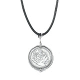 New Game Jinx Blue Rose Rotatable Necklace Anime Game Arcane Season 2 Backpack Pendants Metal Fashion Jewerly Fans Collections