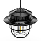 LED Camping Lantern Retro Hanging Light Portable Stepless Dimming Waterproof Rechargeable Outdoor Camping and Emergency Lighting