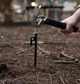 Outdoor Aluminum Hammer Ultralight Portable with Stake Puller Outdoor Camping Hammer Tent  Household Nail Pulling Hammer
