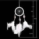 Feather Dream Catcher Indian Style Wall Hanging Wind Chimes For Car Ornaments Room Decor with Rattan Bead Dreamcatchers