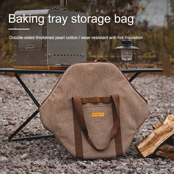 Grilling Pan Storage Bag Large-capacity Camping Kitchen Utensil Cookware Storage Bag Anticollision Protection Outdoor BBQ Tool