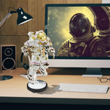 Piececool 3D Metal Puzzles Taikonaut Model Kits Jigsaw Toys for Adult Brain Teaser DIY Set for Home Decoration Birthday Gifts