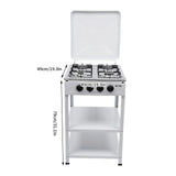 4/5 Burners Independent Control Natural Gas Stove Removable Propane Gas Stove with Cover for Outdoor Camping RV Travel
