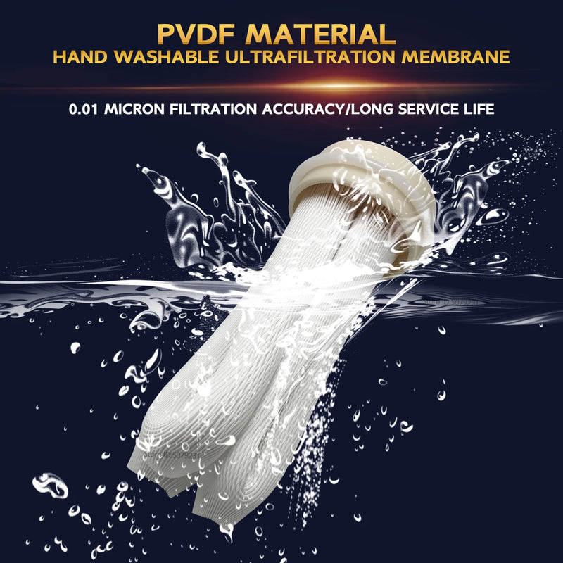 SEPYUE Whole House High Flow Water Filter System 1000L-8000L Stainless Steel Mineral Water Filter Reusable PVDF Lasts 5 Years