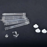 Spliceable 60cm Aquarium Air Stone Bubble Bar Wall Curtain Tube Hose Fish Tank Pump Hydroponic Oxygen Diffuser Tube Plastic