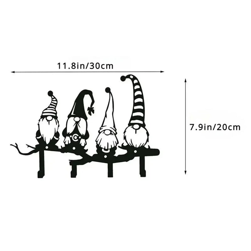 Multifunctional Iron Wall Hanging Cute Cat Key Rack Festive Atmosphere Cat Wall Rack Hook Household Key Coat Hanger Hook