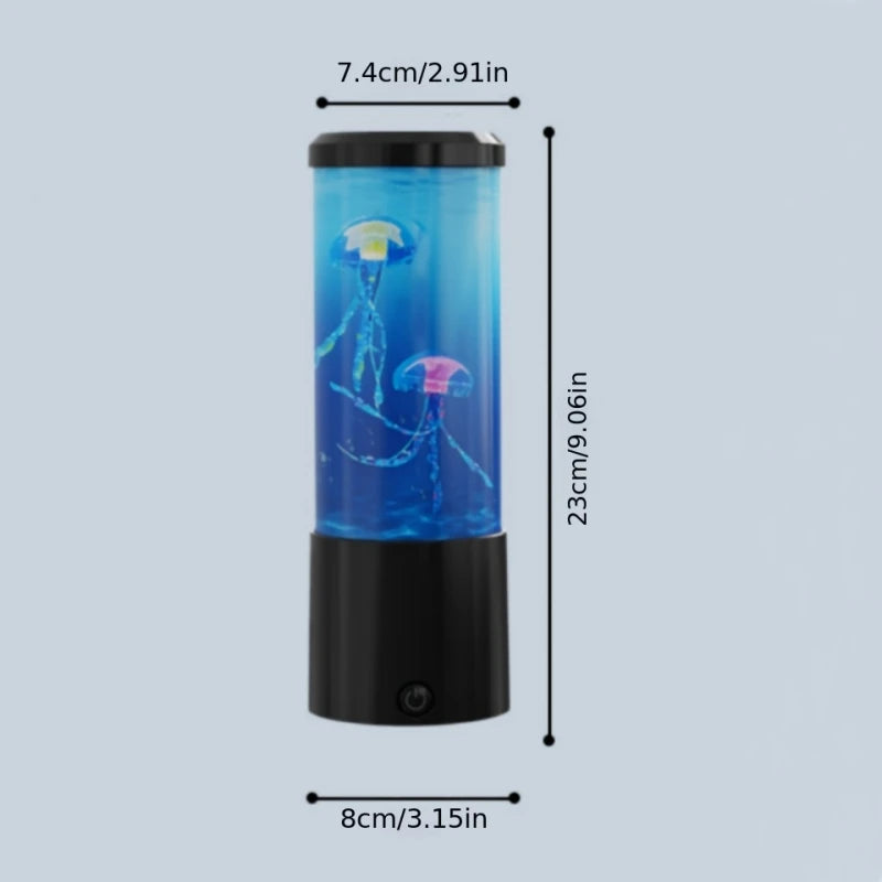 Jellyfish Lava Lamp, Aquarium Ocean Night Lights，7Colors LED Jellyfish Mood Lights With For Home Bedroom Desktop Decoration Gift