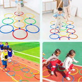 New Outdoor Kids Funny Physical Training Sport Toys Lattice Jump Ring