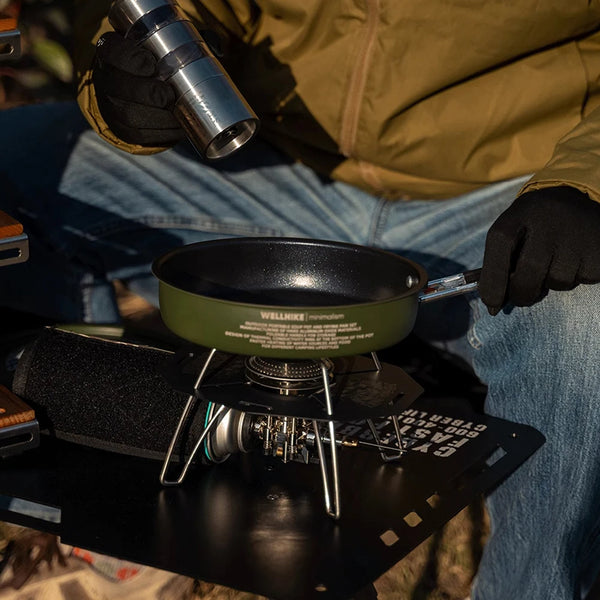 Camping Cookware Set Camping Pot and Fry Pan Set for Camping Backpacking Outdoor Cooking and Picnic