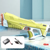 43cm Full Electric Automatic Water Storage Gun Toys Portable Children Summer Beach Outdoor Fight Fantasy Toys for Boys Kids Game