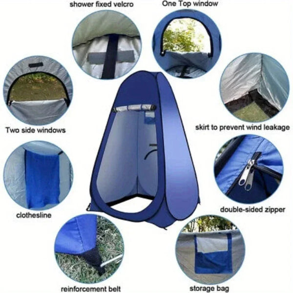Pop Up Privacy Shower Tent Portable Outdoor Shower Tent Camp Toilet Rain Shelter