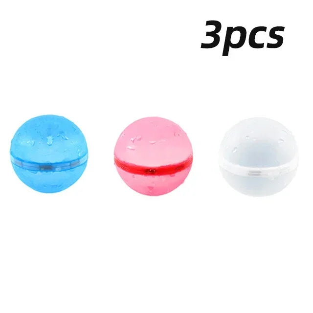 Reusable Magnetic Water Balloons Refillable Water Balloon Quick Fill Self Sealing Water Bomb Splash Balls for Kids Swimming Pool