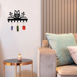Owl on Maple Trees Steel Key Holder, Steel Key Rack, Metal Owl Key Hanger Wall hanging Towel Rack Coat rack Storage rack