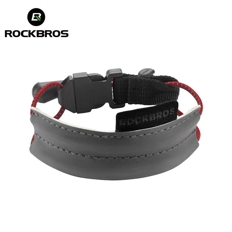 ROCKBROS Cycling Pants Leg Band Ankle Strap Adjustable Buckle High Elastic Safety Protection Leg Clip Band Cycling Trousers Band
