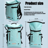 30L Waterproof backpack, travel backpack storage bag, sports outdoor bag, beach swimming waterproof bag, dry wet separation
