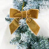 20/40/100Pcs Christmas Bows Decorations Velvet Bows for Xmas Tree Ornaments with Ribbon for Wreath Garland Gift Wrapping Crafts