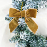 20/40/100Pcs Christmas Bows Decorations Velvet Bows for Xmas Tree Ornaments with Ribbon for Wreath Garland Gift Wrapping Crafts