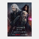 The W-Witcher 3 Wild Hunt Game Poster HD art sticky wall waterproof home living room bar decoration