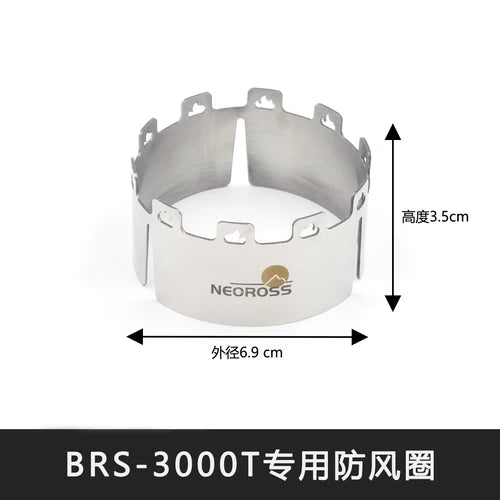 Camping Gear for BRS-3000T Super Light Pure Titanium Windproof Ring for SOTOST310 Spider Stove Adaptation Outdoor Equipment New