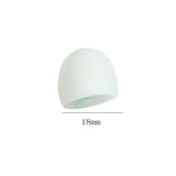 Blue Fashion Large Round Geometric Acrylic Resin Finger Rings Women Rings Set Korean Style Resin Rings
