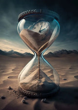 Hourglass Desert Sunset Poster Abstract Art Modern Picture Print Poster Wall Art Canvas Painting Home Living Room Decoration