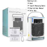 Air Cooler Refrigeration Fan Nebulizer Adjustable Portable Water Spray Conditioning Ultrasonic Atomization USB