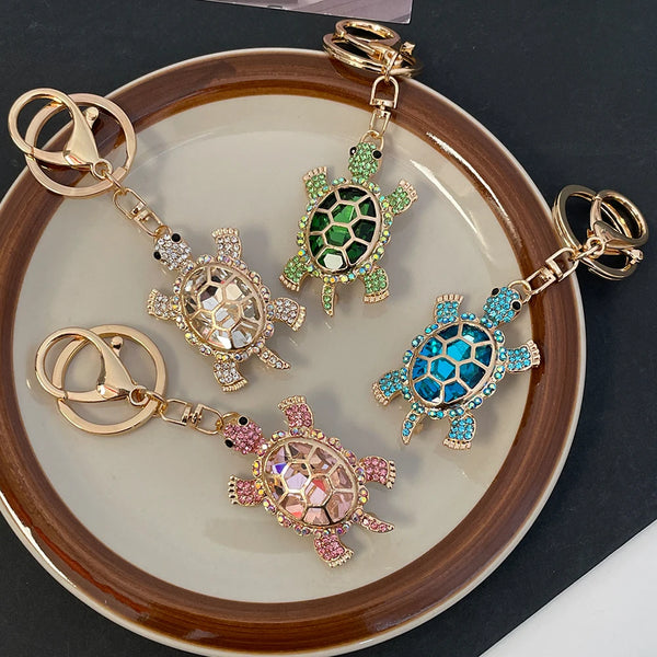 Funny Tortoise Key Ring Women's Luxury Bag Keychain Souvenir Gift for Girlfriend Marine Animals
