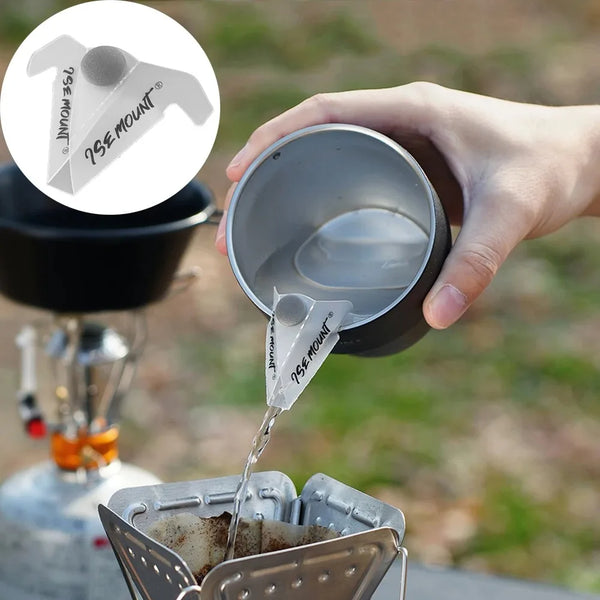 Outdoor Camping Bowl Spout Hand Drip Coffee Guide Nozzle Extended Mouth Drain Spout Diversion Nozzle Portable Camping Tool