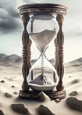 Hourglass Desert Sunset Poster Abstract Art Modern Picture Print Poster Wall Art Canvas Painting Home Living Room Decoration