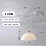 Modern Dining Table Rocker Chandeliers LED Can Be Shifted Long Pole Lamps Nordic Simple Telescopic Folding Long Arm Chandelier