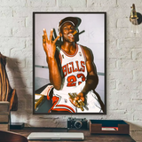 M-Michael J-Jordan Poster HD art sticky wall waterproof home living room bedroom bar aesthetic decoration