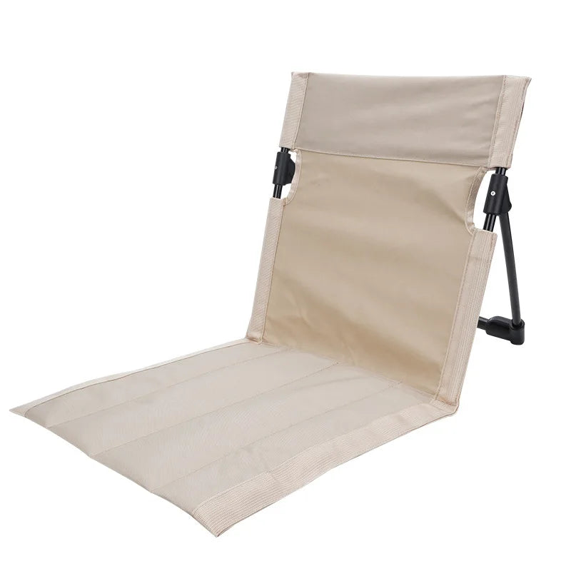 Outdoor Camping Aluminum Alloy Folding Cushion Convenient Lawn Chair Beach Chair Backrest Balcony Rest Chair outdoor furniture