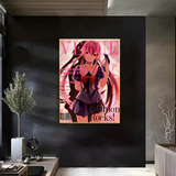 Cute M-Mirai N-Nikki Poster Sticky Wall Art Printing Waterproof Home Living Bed Room Bar Aesthetic Decor