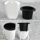 Wall-mounted Flowerpot Automatic Water Absorption Lazy Flower Pot Plastic Creative Plant Potted Green Pineapple Plant Basket