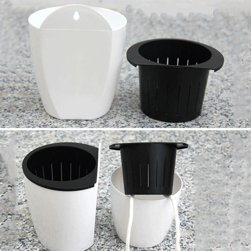 Wall-mounted Flowerpot Automatic Water Absorption Lazy Flower Pot Plastic Creative Plant Potted Green Pineapple Plant Basket