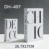 Fashion Fake Books Decoration Luxury Decorative Book Designer Living Room Decoration Simulation Books Home Decor Gifts