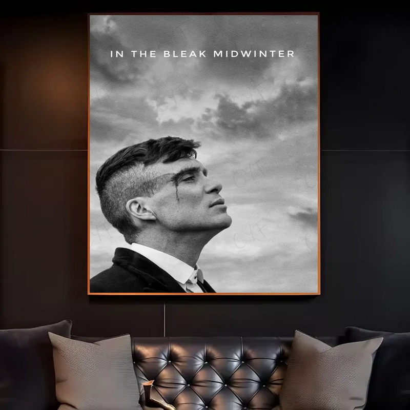Movie P-Peaky B-Blinders Poster HD art sticky wall waterproof home living room bedroom bar aesthetic decoration