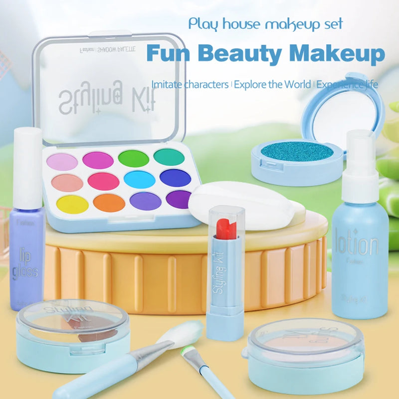 Girls pretend play children's makeup toy set princess cosmetics model dress up toy holiday gift