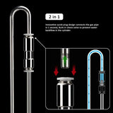 CO2 Diffuser Fish Tank Aquarium 304 Stainless Steel Refiner CO2 Diffusion Atomizer Ceramic Disc Aquatic Plant Growth Accessory