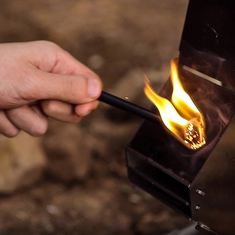 4 Sets Wick Cord Outdoor Rope Aluminum Alloy Survival Fire Starter Camping Ropes