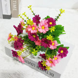 1 Bundle Artificial Flowers Outdoor UV Resistant Shrubs Plants Fake Flower Greenery for Office Kitchen Wedding Garden Decor