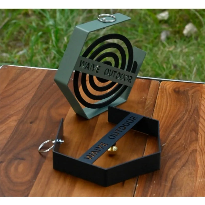 New Outdoor Mosquito Coil Tray Camping Tools Tourist Hiking Mosquito Coil Holder Camping Supplies Hanging Mosquito Coil Holder