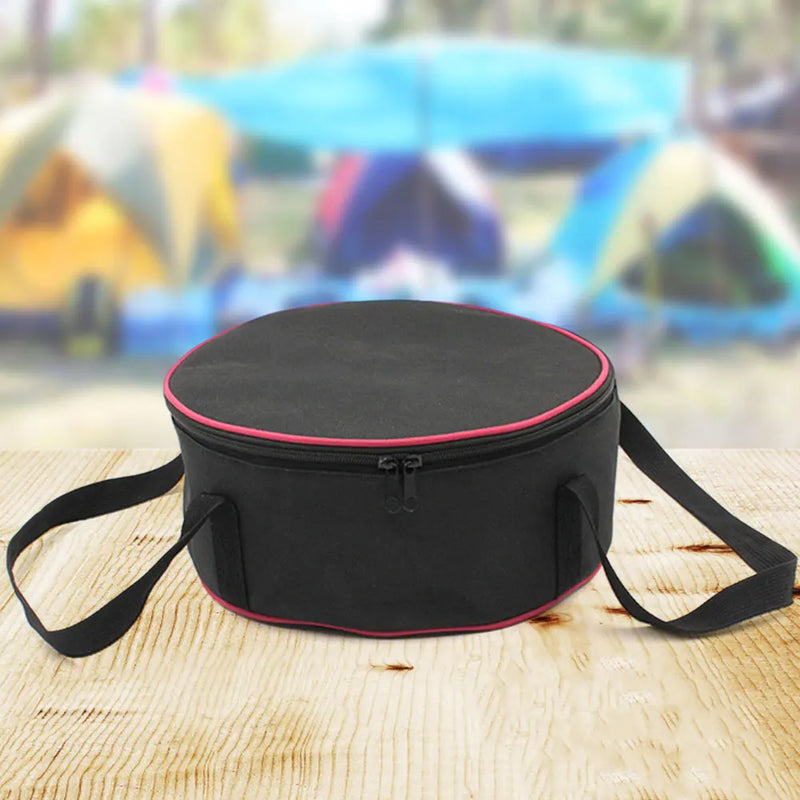 Outdoor Tool Storage Bag Portable Cooking Utensils Pots Picnic Bag 600D Oxford Cloth Anti-collision Picnic Cutlery Pack Carrier