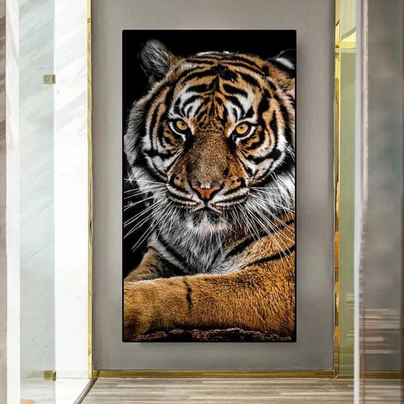 Animals Canvas Painting Tiger Canvas Wall Art Decoration Posters Prints HD Pictures For Living Room Home Decor Frameless Gifts