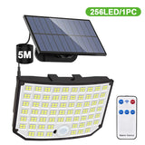 Solar Light Outdoor 328/348 LED Integrated Super Bright Motion Sensor Strong Power IP65 Waterproof 3 Working Modes Garden Wall